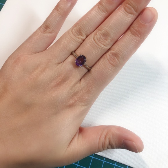 Genuine amethyst ring - Picture 5 of 7